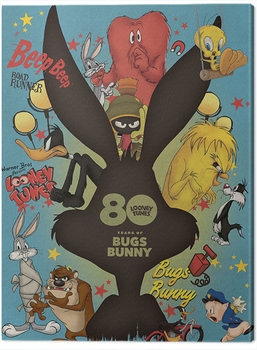 Cuadros en Lienzo Looney Tunes - Bugs Bunny Crazy Saturday Morning Cartoons