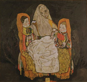 Cuadros en Lienzo Mother with Two Children, 1915-17