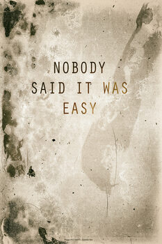 Cuadros en Lienzo Nobody said it was easy