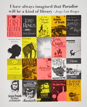 Cuadros en Lienzo Paradise is a library, 2015,