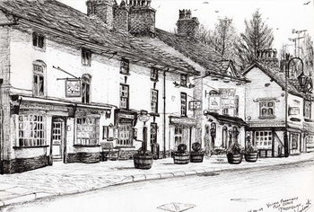 Cuadros en Lienzo Post office Prestbury, 2009,