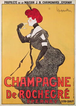 Cuadro en lienzo Poster advertising Champagne de Rochegre