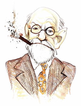 Cuadros en Lienzo Sigmund Freud Austrian neurologist and psychotherapist of Czech birth ; caricature