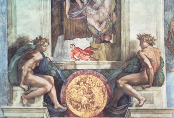 Cuadros en Lienzo Sistine Chapel Ceiling: Ignudi