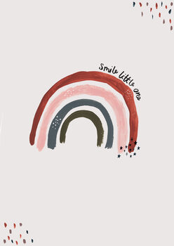 Cuadros en Lienzo Smile little one rainbow portrait