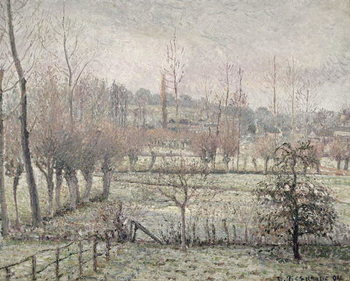 Cuadros en Lienzo Snow Effect at Eragny, 1894