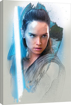 Cuadros en Lienzo Star Wars: Episodio VIII - Los últimos Jedi - Rey Brushstroke