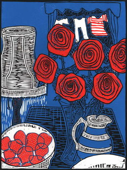 Cuadros en Lienzo Still life with Roses, 2014,