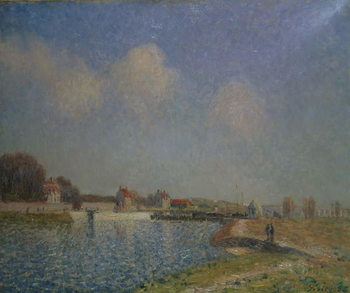 Cuadros en Lienzo The Loing at Saint-Mammes, 1885