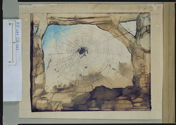 Cuadros en Lienzo Vianden through a Spider's Web