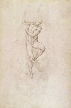 Cuadros en Lienzo W.53r The Risen Christ, study for the fresco of The Last Judgement in the Sistine Chapel, Vatican