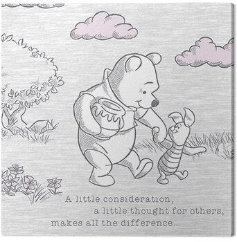 Cuadro en lienzo Winnie Pooh - A Little Consideration