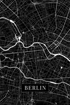 Cuadro en lienzo Berlin black