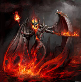 Cuadro en lienzo fire lord