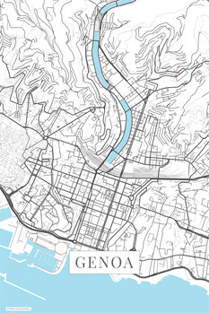 Cuadro en lienzo Genoa white