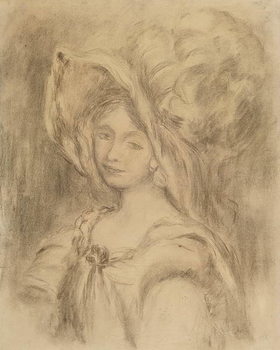 Cuadro en lienzo Mme Dieterle in a Hat, c.1896