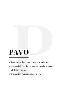 Cuadro en lienzo Pavo