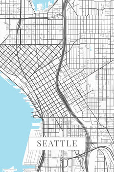 Cuadro en lienzo Seattle white