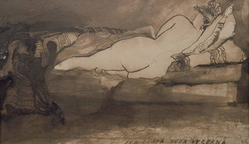 Cuadro en lienzo Sleeping Nude