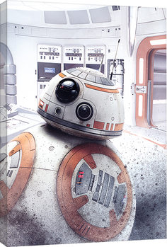 Cuadros en Lienzo Star Wars: Episodio VIII - Los últimos Jedi - BB-8 Peek