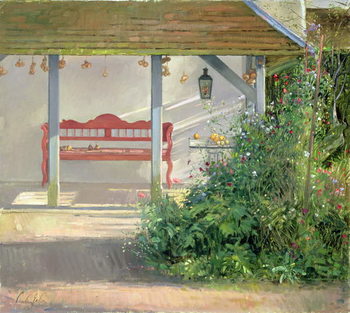 Cuadro en lienzo Sweet Peas and Autumn Harvest