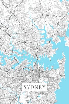 Cuadro en lienzo Sydney white