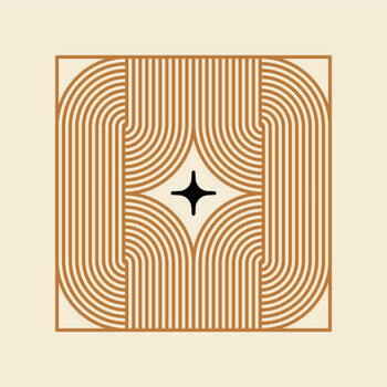 Cuadro en lienzo Vector minimal geometric illustrations set -