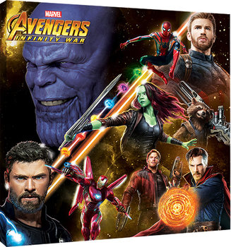 Cuadros en Lienzo Vengadores Infinity War - Space Montage