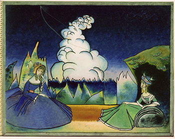 Cuadro en lienzo White Cloud (1918)