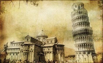 Ταπετσαρία τοιχογραφία  Pisa Leaning Tower