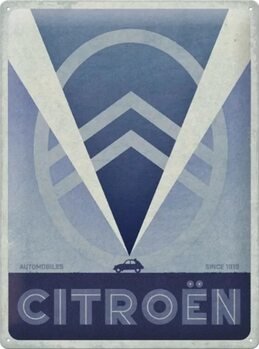 Placă metalică Citroen 2CV Logo