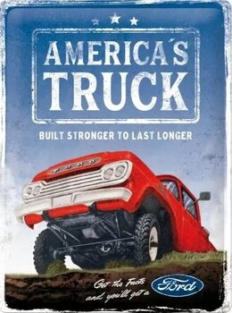 Placă metalică Ford - F100 - America's Truck
