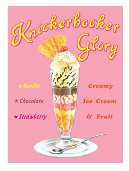 Placă metalică KNICKERBOCKER GLORY