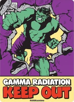Placă metalică Marvel - Hulk