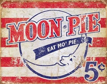 Placă metalică Moon Pie - American