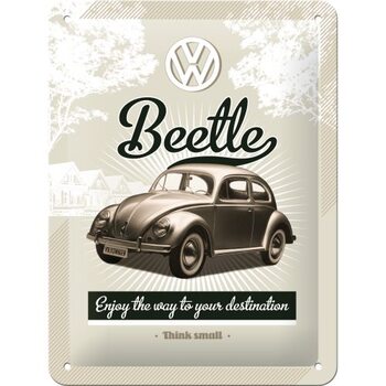 Placă metalică VW - Retro Beetle