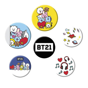 Odznaky set BT21 - Mix