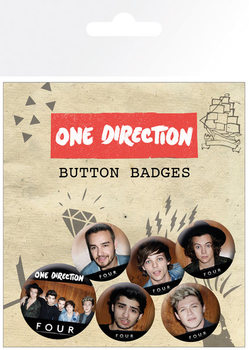 Odznaky set One Direction - Four