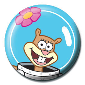 Placka SPONGEBOB - tvár sandy