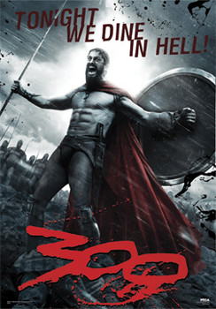 3D Plagát 300 - Leonidas 3D