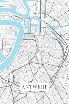 Plagát Antwerp white
