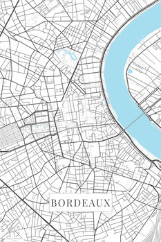 Plagát Bordeaux white