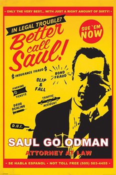 Plagát Breaking Bad (Perníkový tatko) - Better Call Saul Attorney At Law