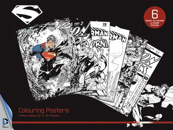 Plagát omaľovánka  DC Comics - Superman