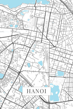 Plagát Hanoi white