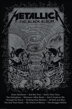 Plagát Metallica - Black Album