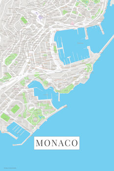 Plagát Monaco color