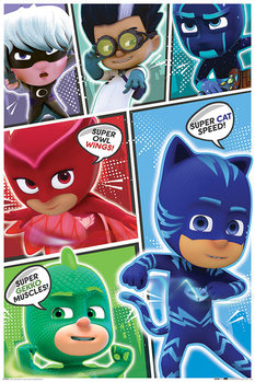 Plagát PJ Masks - Comic Strip