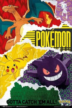 Plagát Pokémon - Gotta Catch Them All