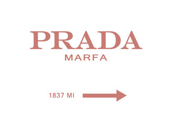 Plagát Prada marfa peach